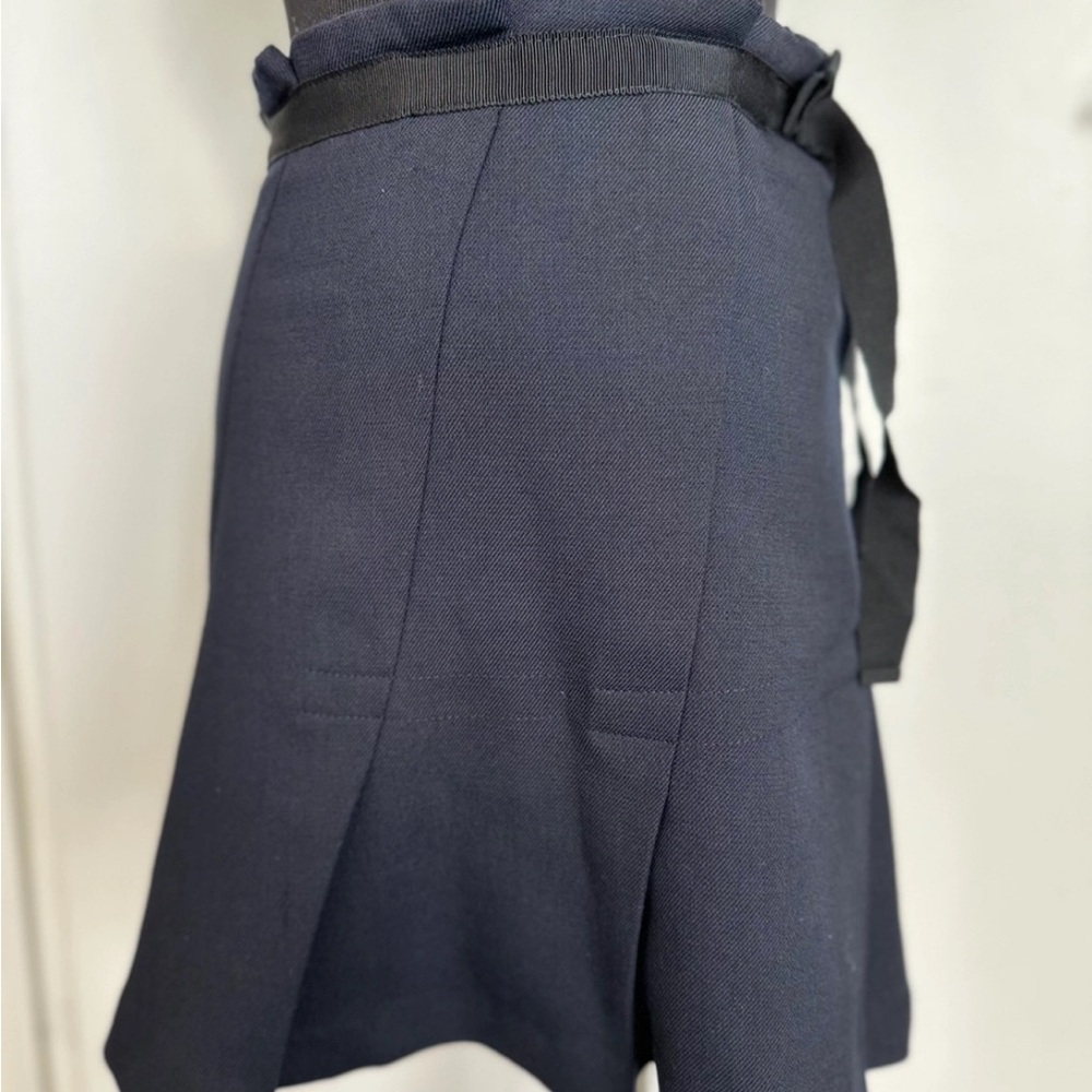 Sandro Gray Fit and Flare Knee-Length Skirt for Work